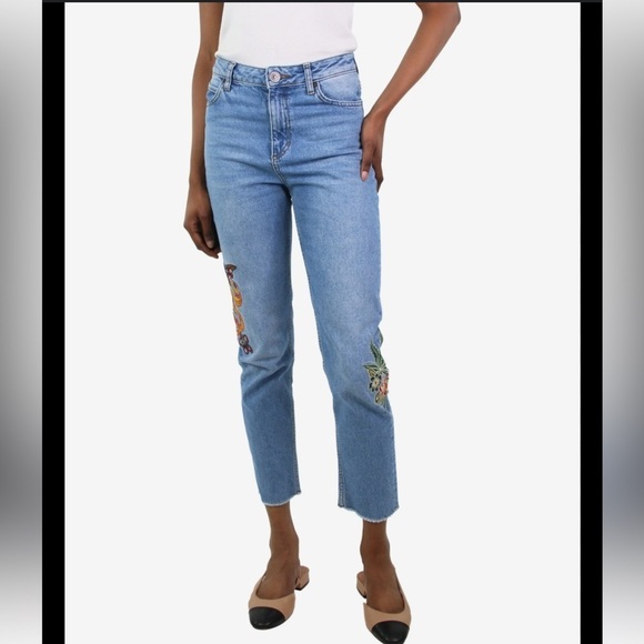 Sandro Paris Embroidered Jeans - Picture 1 of 11